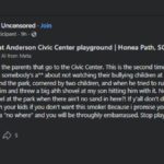 Honea Path SC playground bullying