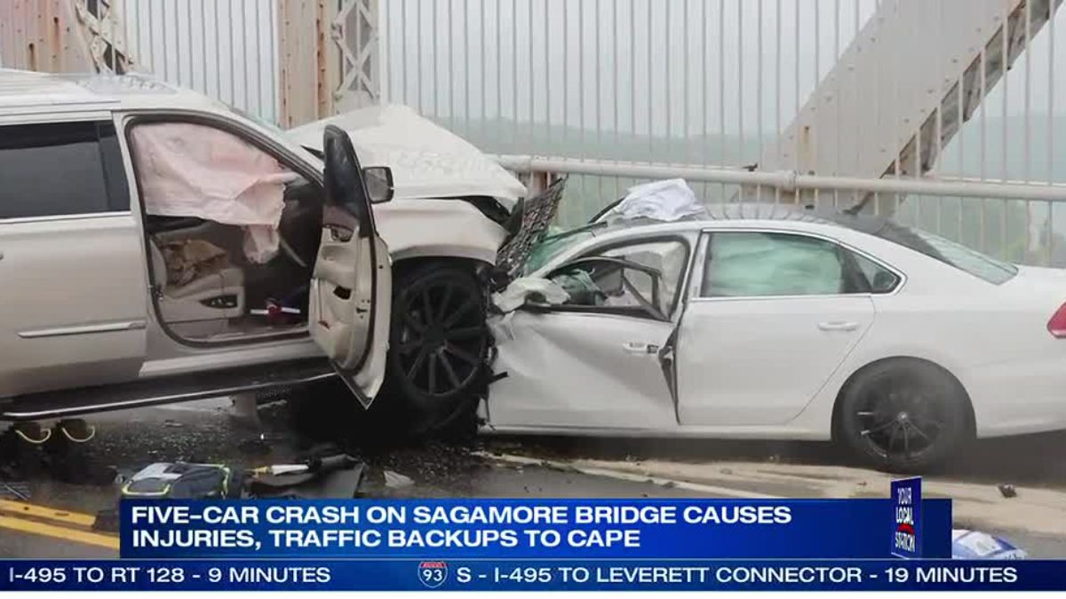 Bourne, MA, Two Crashes Near Sagamore Bridge Cause Major Delays, Send Riders to Hospital
